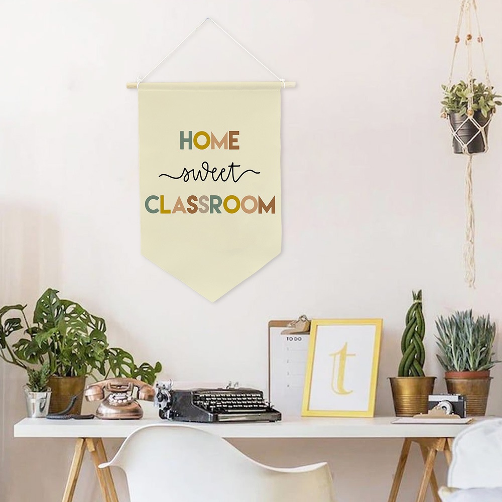 Wooden Pole Wall Hanging Banner
